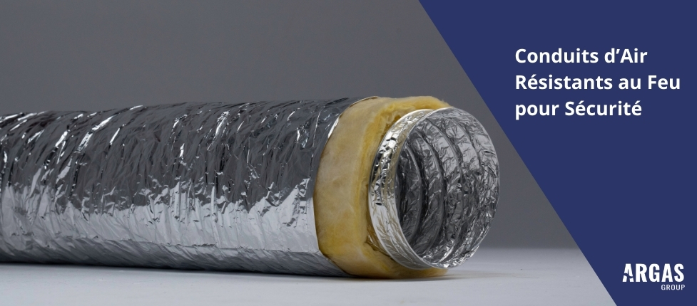 Conduit d’air résistant au feu installé dans un bâtiment moderne pour une ventilation sûre et efficace